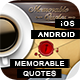 Memorable Quotes App With CMS - iOS & Android - CodeCanyon Item for Sale