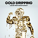 Gold Dripping Liquid Photoshop Effect - GraphicRiver Item for Sale