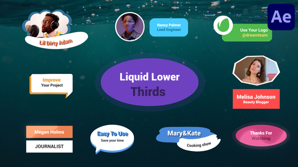 Liquid Lower Thirds for After Effects alt