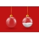 Hanging Christmas Balls Transparent and with Snow - GraphicRiver Item for Sale