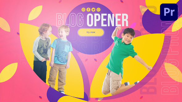 Kids Blog Intro || Kids Opener Mogrt