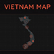 Vietnam Map and HUD Elements - VideoHive Item for Sale