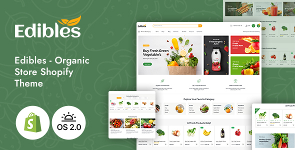 Edibles - Organic & Food Store Shopify Theme