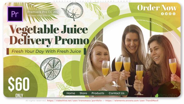 Vegetable Juice Delivery Promo