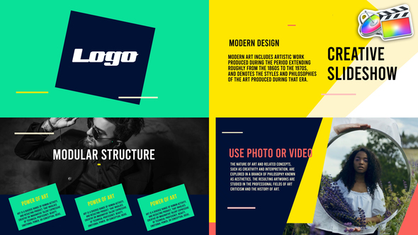 Creative Colorful Slideshow for FCPX alt