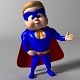 Cartoon Kid superhero - 3DOcean Item for Sale