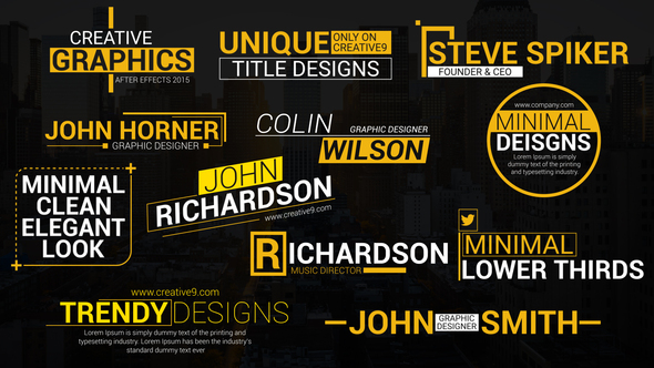 Creative Lower Third Animations alt