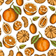 Pattern with Orange and Tangerine Citrus Fruits. - GraphicRiver Item for Sale