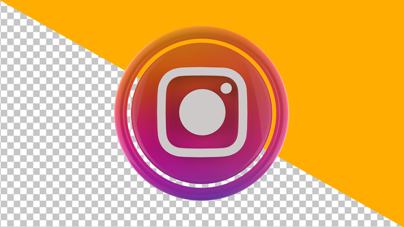 Rotating instagram logo (4K)