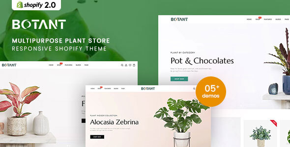 Botant - Tienda de plantas multipropósito Shopify 2.0 Tema