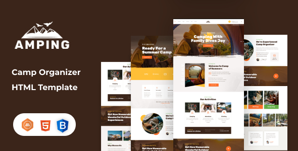 Amping - Camp Organizer HTML Template