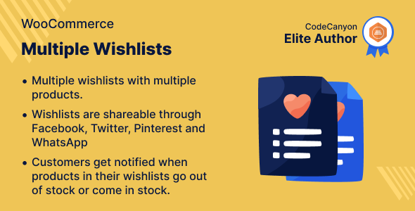 Multiple Wishlists for WooCommerce