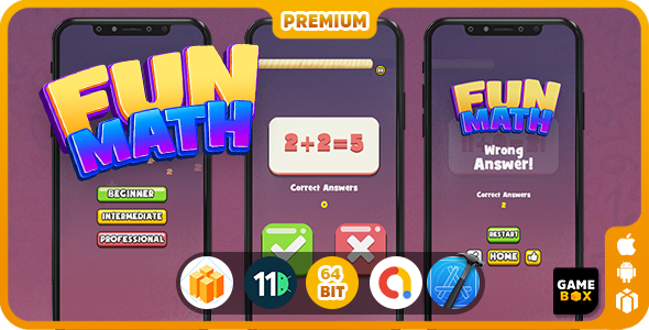 FUN MATH -ANDROID-IOS-BUILDBOX PRO