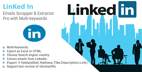 LinkedIn eMails Scrapper & Extractor Pro