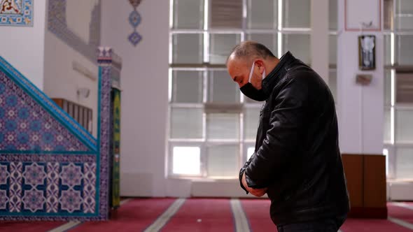 Man Prayer Mosque