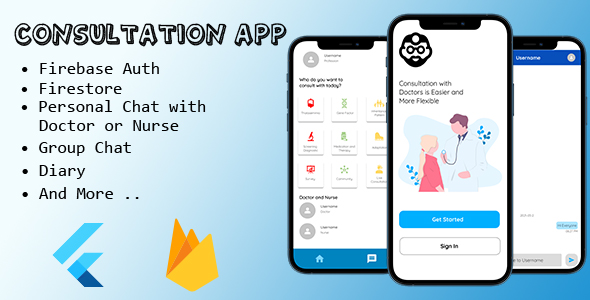 Consultation App - Flutter App with Firebase