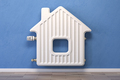 Home heating radiator in the form of house. - PhotoDune Item for Sale