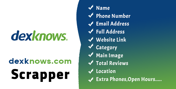 Dexknows.com Scraper : Business Information Extraction