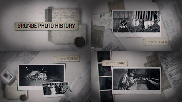 Grunge History Photo Slide