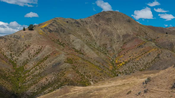 Arid mountain timelapse