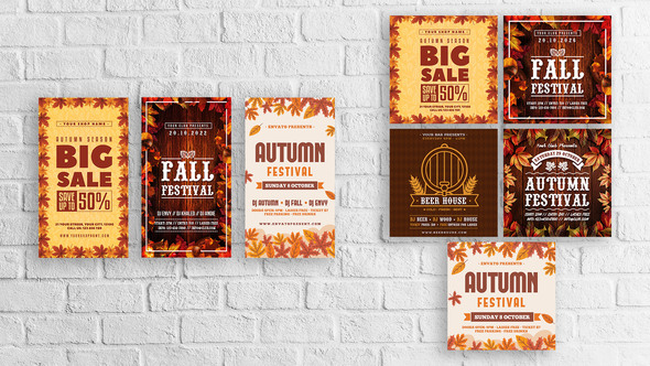 Autumn Social Media Stories & Banners