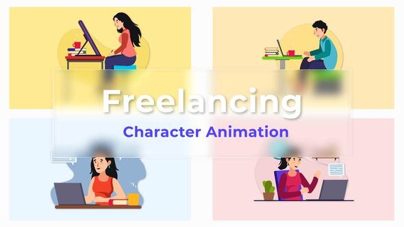 Freelancing  Premiere Pro Character Animation Scene