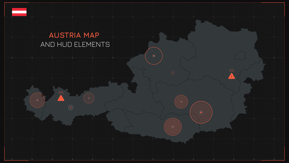 Austria Map and HUD Elements