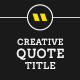 Creative Quote Titles | Premiere Pro - VideoHive Item for Sale