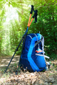 backpack and trekking poles - PhotoDune Item for Sale