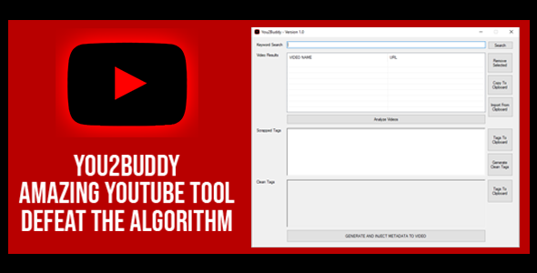 You2Buddy - YouTube SEO TOOL - YouTube Research Automation Tool
