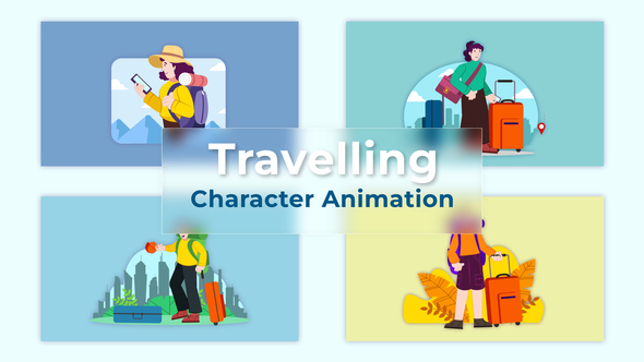 Weekend Holiday Travelling Animation  Premiere Pro Scene
