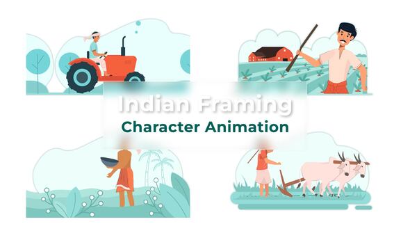 Traditional Things Use For Farming Character Animation Scene