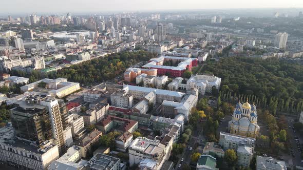 Kyiv - the Capital of Ukraine. Aerial View. Kiev