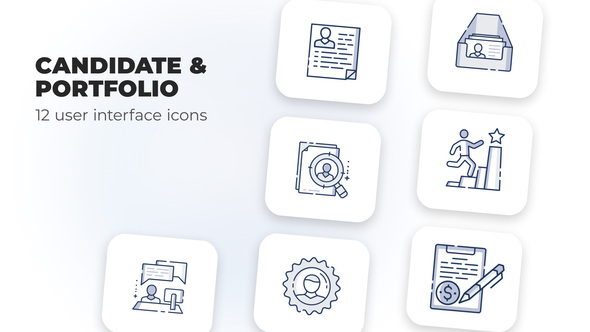 Candidate & Portfolio-user interface icons alt