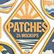 Embroidery Effect Patch Mockups Set - GraphicRiver Item for Sale