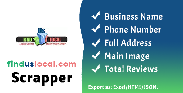FindUsLocal.com Scraper : Business Information Extraction