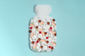 Bottle with different pills on blue background. Background for medical concept. Top view. - PhotoDune Item for Sale