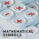 3D Mathematical Symbols Plus Minus Multiply Divide Background - VideoHive Item for Sale