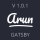 Arun - Gatsby React Personal Blog Theme - ThemeForest Item for Sale