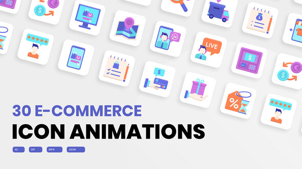 Animated Commerce Icons