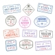 Passport Travel Stamps USA Airport Visa Arrivals - GraphicRiver Item for Sale