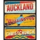 Auckland Christchurch Wellington Zealand Travel - GraphicRiver Item for Sale