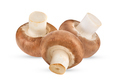 Fresh champignon mushrooms isolated on white - PhotoDune Item for Sale