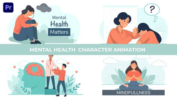 Mental Health Matters Character  Animation Scene