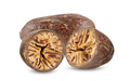 Dry nutmeg isolated on white - PhotoDune Item for Sale