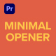 Minimal Opener - VideoHive Item for Sale