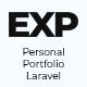 EXP - Personal Portfolio Laravel - CodeCanyon Item for Sale