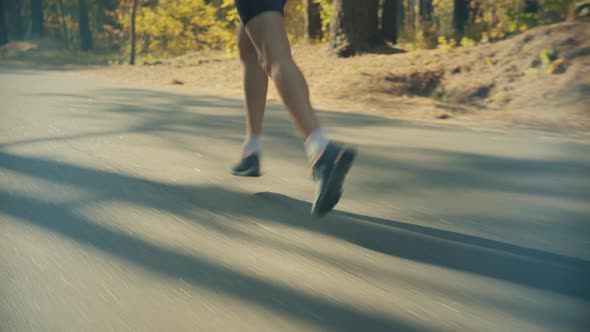 Running Silhouette Sport Training Outdoor Marathon Or Triathlon Exercising.