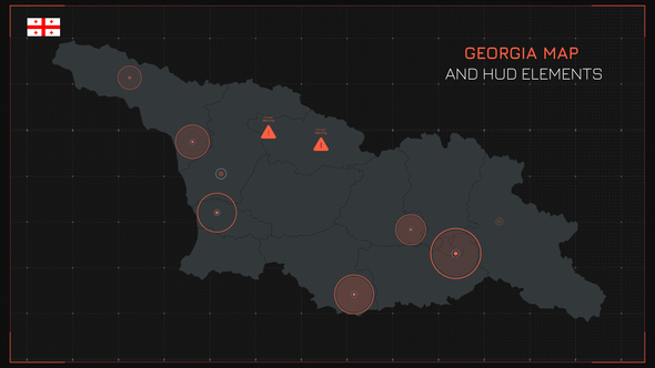 Georgia Map and HUD Elements