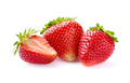 Strawberries in closeup on white background - PhotoDune Item for Sale
